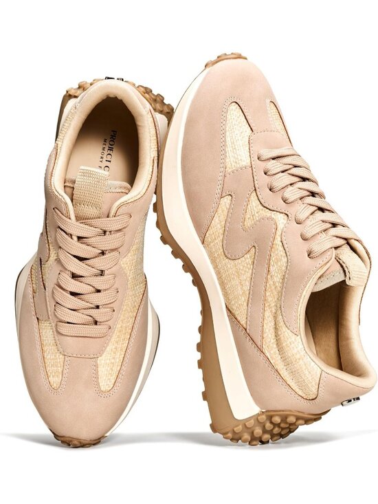 Shoes - Women's  Raffia Lightweight Comfortable Trendy Lace Up Fashion Sneakers Casual